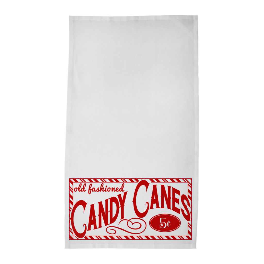 Tea Towel Candy Cane
