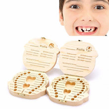 Load image into Gallery viewer, Wooden Baby Milk Teeth Box for Recording Baby Growth
