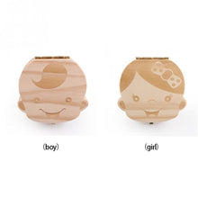 Load image into Gallery viewer, Wooden Baby Milk Teeth Box for Recording Baby Growth