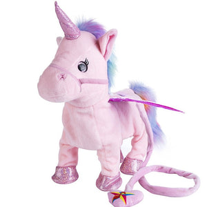 Walking Unicorn Plush Toy