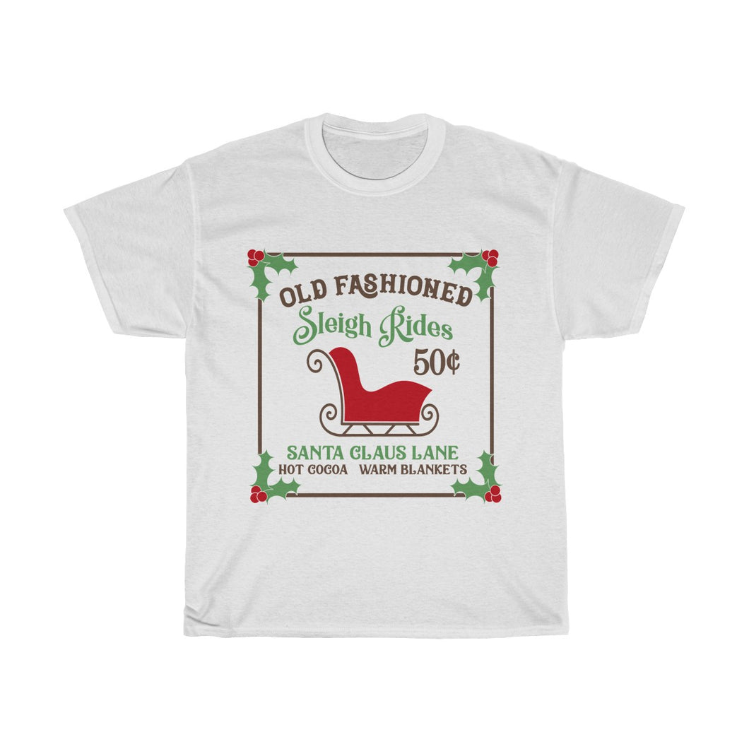 Unisex Sleigh Rides Cotton Tee