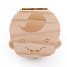 Load image into Gallery viewer, Wooden Baby Milk Teeth Box for Recording Baby Growth