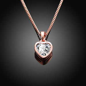 Classic Heart Shaped Swarovski Elements Necklace