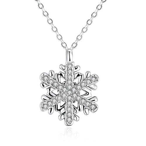 Swarovski Crystal Winter Snow Flake Necklace