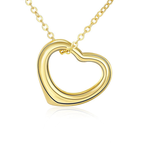 Tiffany Inspired Heart Shaped Necklace in 14K Gold