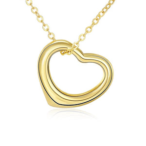 Tiffany Inspired Heart Shaped Necklace in 14K Gold