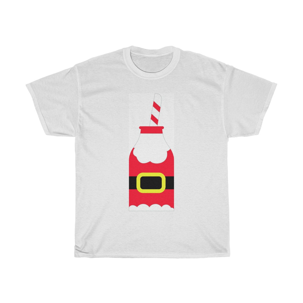 Unisex Santa Bottle Cotton Tee